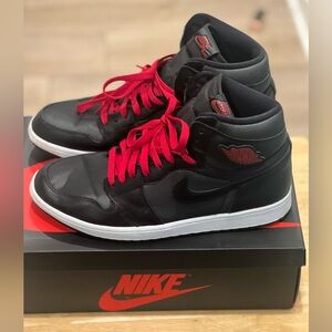 Nike Air Jordan 1 Retro High Satin – Black/Red, Men’s Size 12